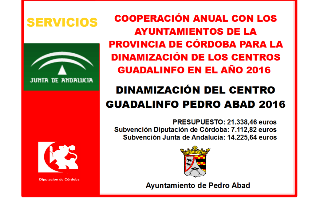 Subvención Centro Guadalinfo 2016 1