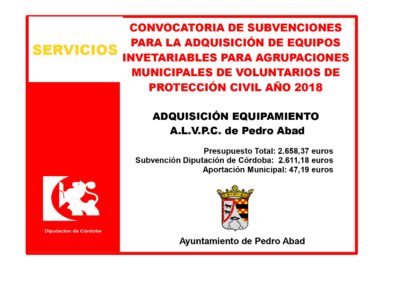 Subv. Equipamienot ALVPC Pedro Abad 2018 1