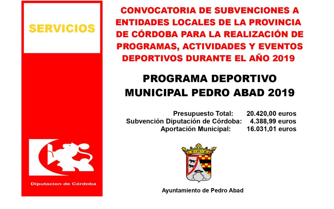 Prorama Deportivo Pedro Abad 2019 1