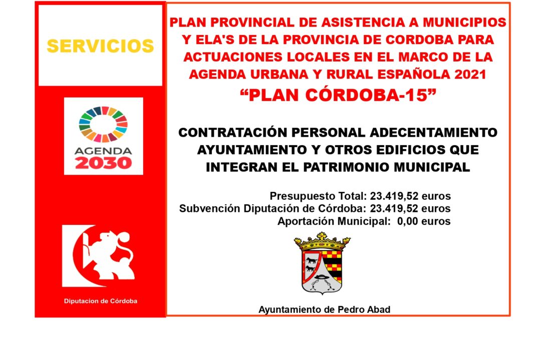 Subvención Plan Córdoba15_Contratación Personal Adecentamiento