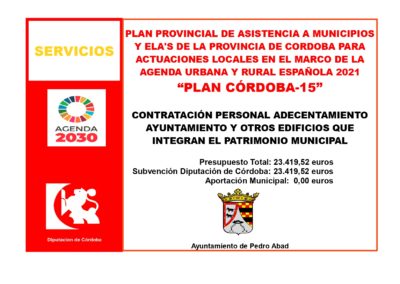 Subvención Plan Córdoba15_Contratación Personal Adecentamiento