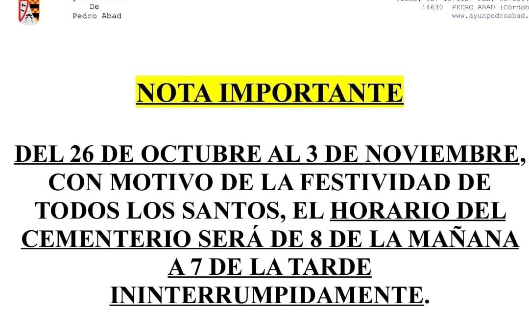 NOTA INFORMATIVA